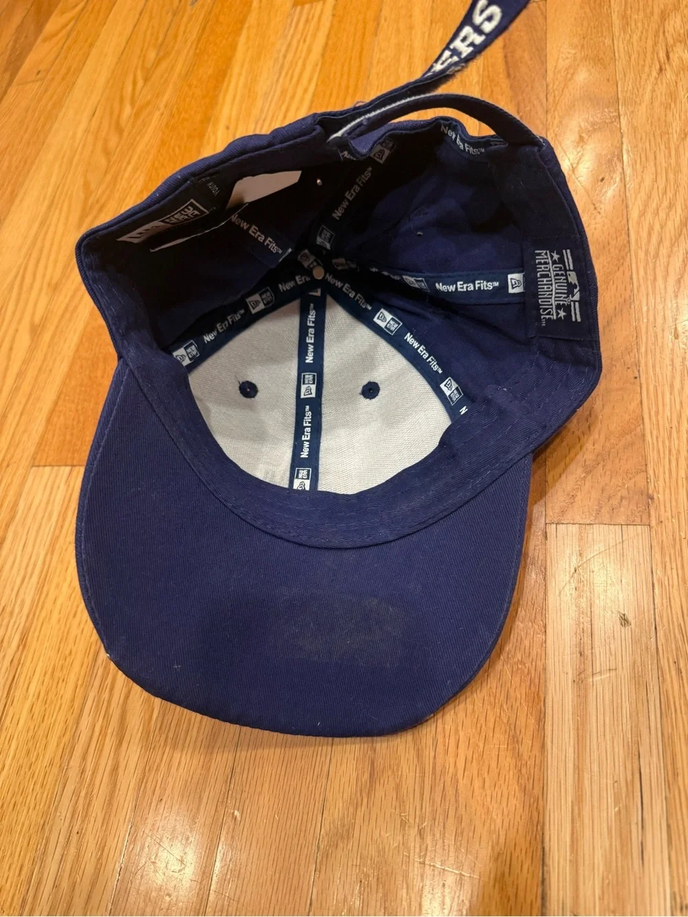 New Era LA Kids Cap in Gray & Navy with Flame Embroidery